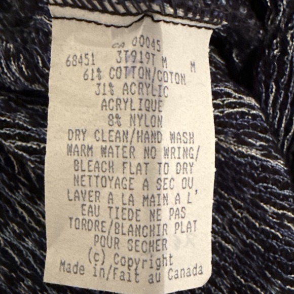 Tundra Canada Sweater Men's Medium Multicolor Cotton/Acrylic/Nylon Blend Retro - Picture 7 of 7